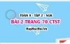Bài 2 trang 70 Toán 8 Tập 2 Chân trời sáng tạo: Tam Giác Đồng Dạng & Tỉ Lệ Chu Vi